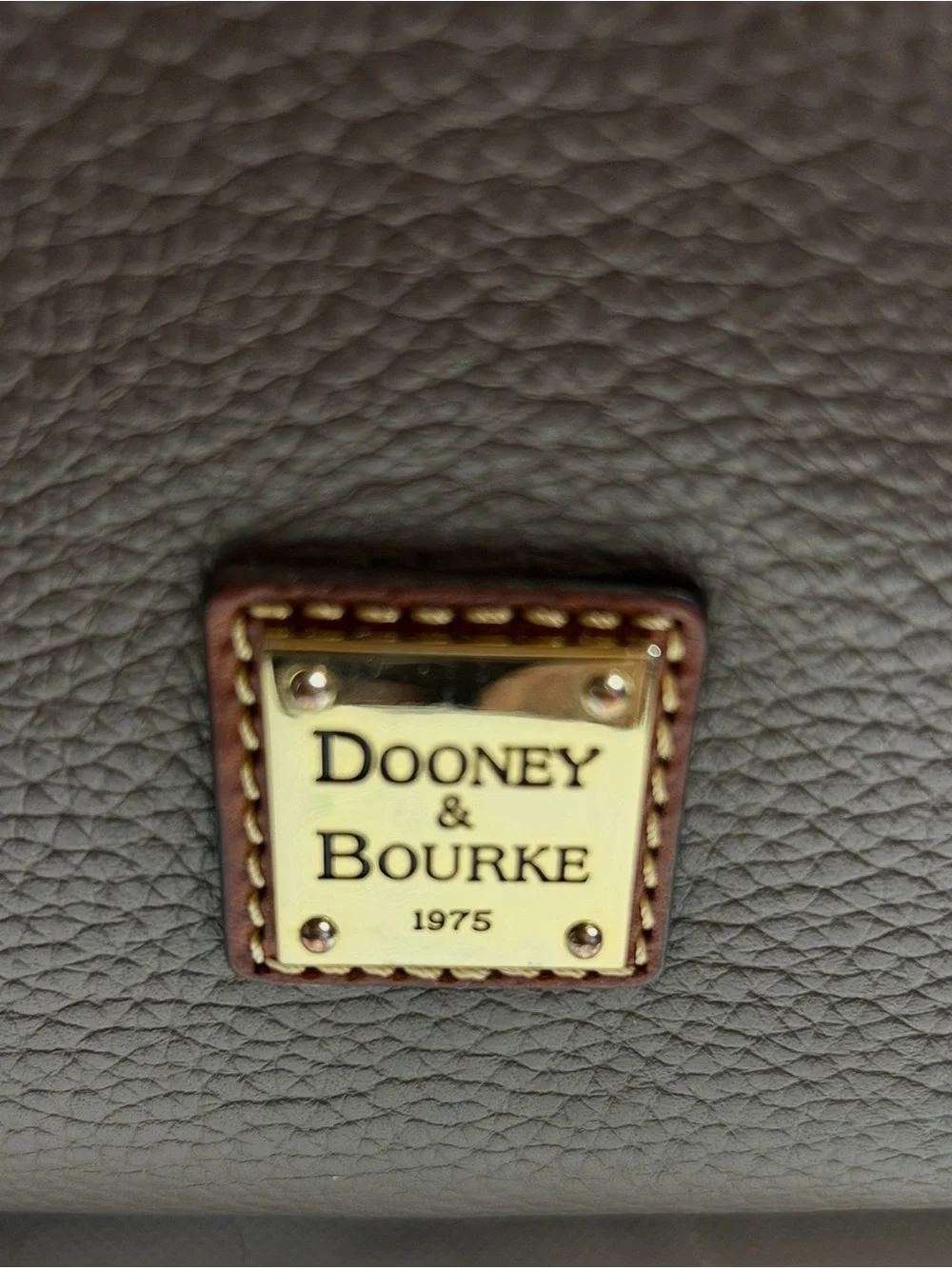 Dooney & Bourke Pebble Grain Leather Sloane Dixon Hobo Elephant Bag